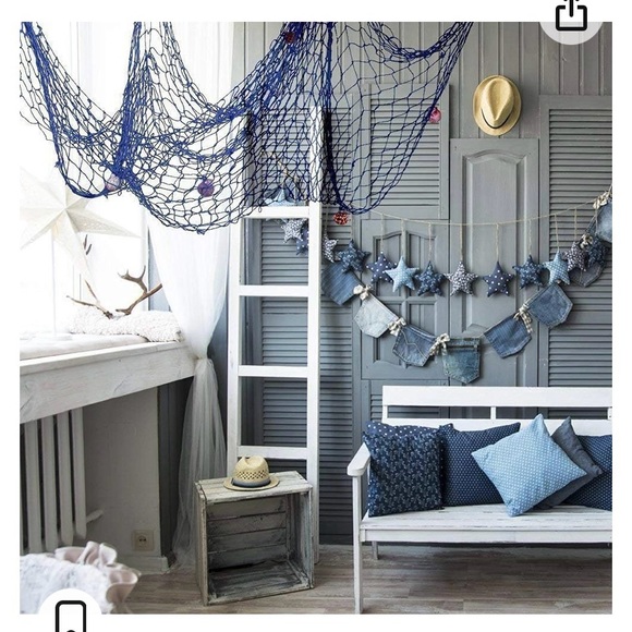 Fisherman Net Beach Decor. NWOT - Picture 3 of 6